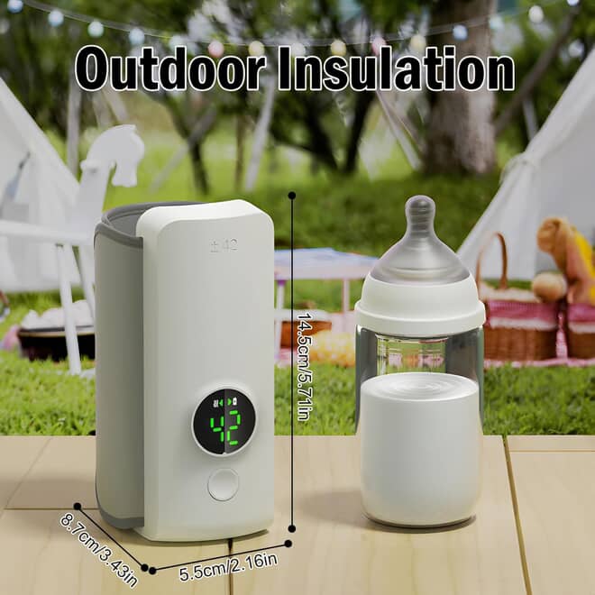 Karren Lenzaa™ Portable Bottle Warmer – Feed Anywhere, Anytime