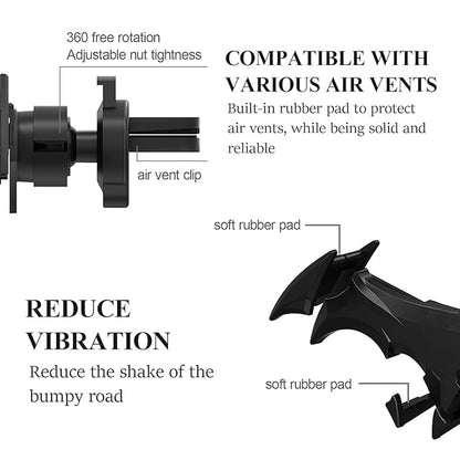 Batwing Car Phone Holder – Drive Safe, Drive Like a Hero 🦇