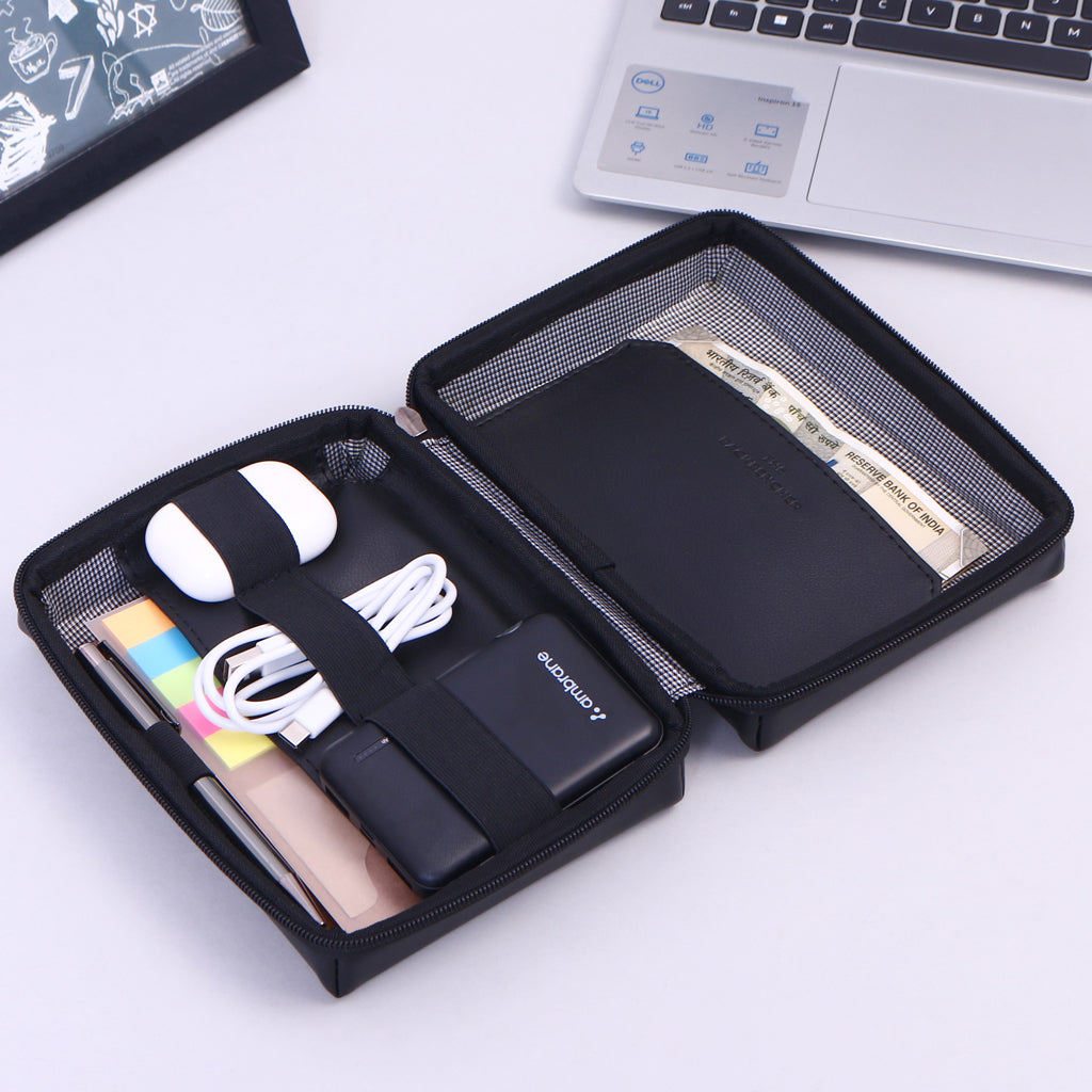 Leather Gadget Organizer
