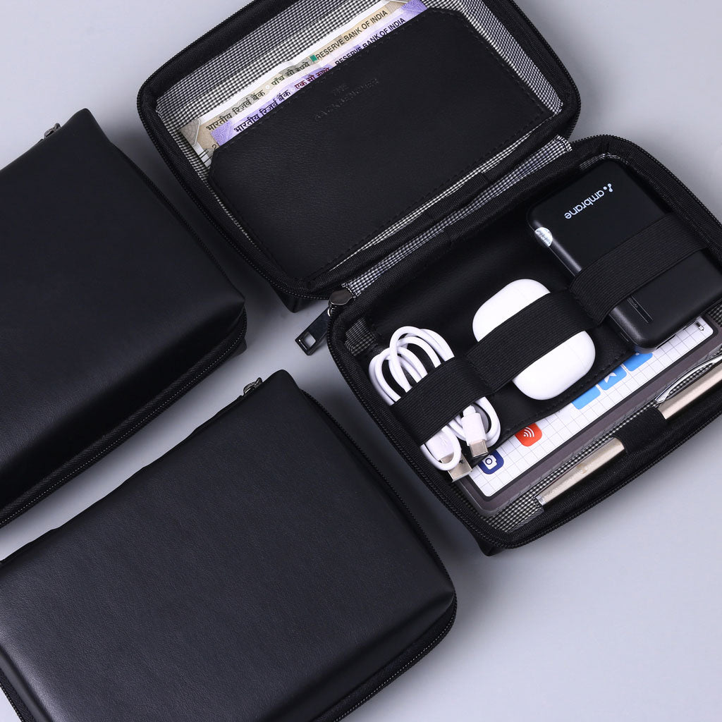 Leather Gadget Organizer
